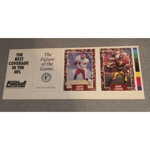 Star Pics Front Row Arena Uncut Promo Cards 1991 Football Basketball Hockey Lot